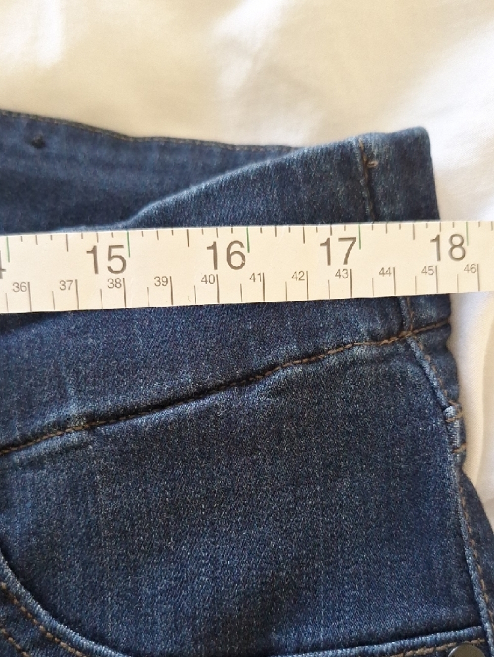 Liverpool Stretch Jeans Crop Jeans Womens 16 W Dark Denim Jeans - Picture 6 of 8